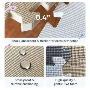 MioTetto Foam Floor Tiles for Kids. 50x50, 16 pieces.